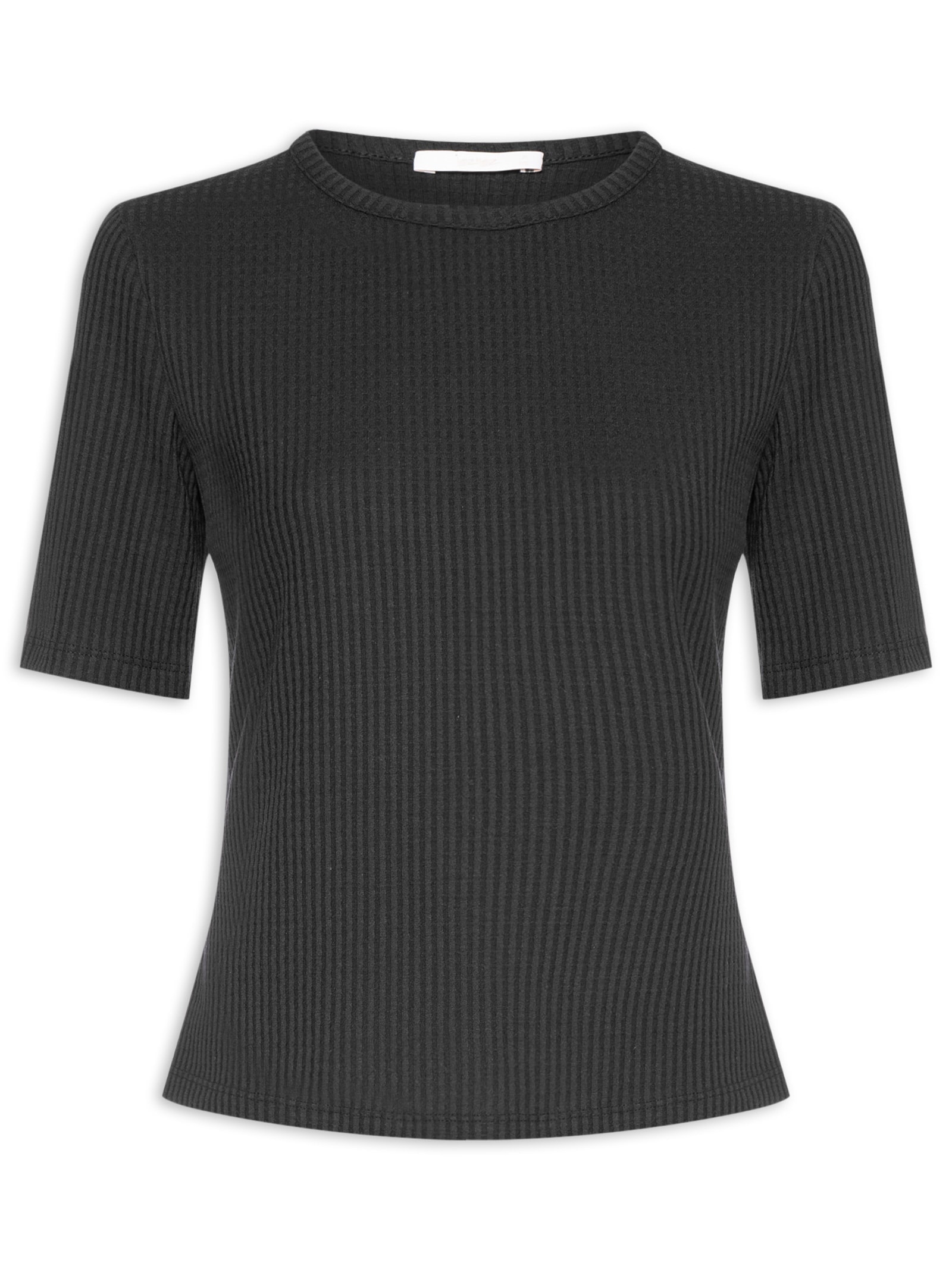Blusa Feminina Malha Waffle Preto Lez A Lez