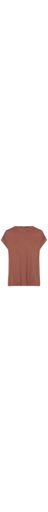 Blusa Feminina Manga Barra Dobrada - Vermelho