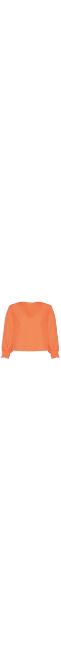Blusa Feminina Manga Bufante - Laranja