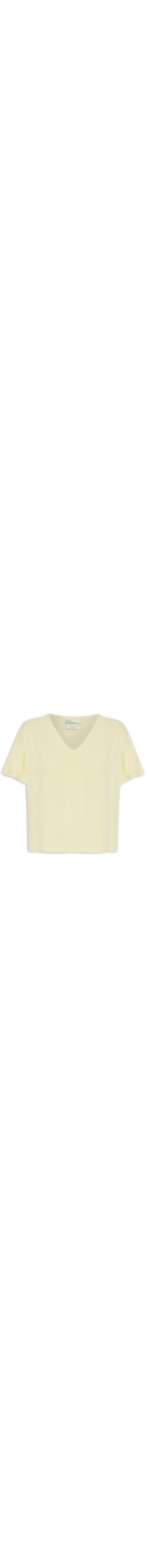 Blusa Feminina Manga Curta - Amarelo