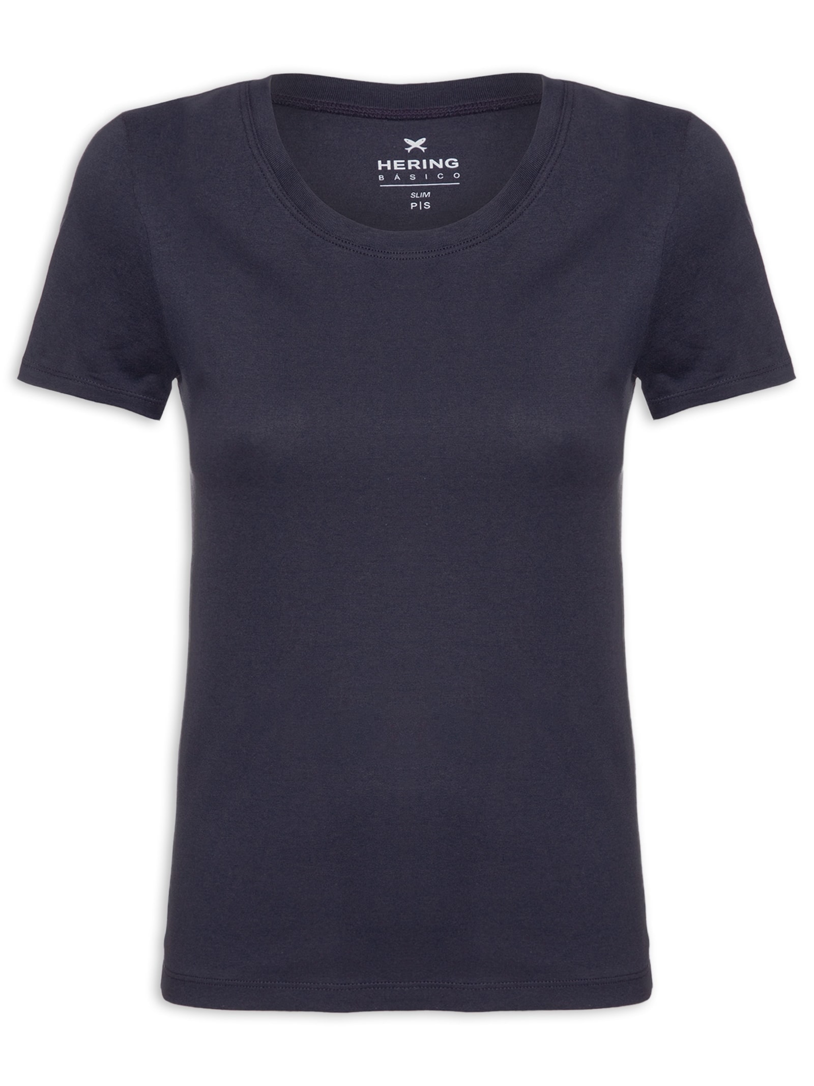 Blusa Feminina Manga Curta Azul  Hering