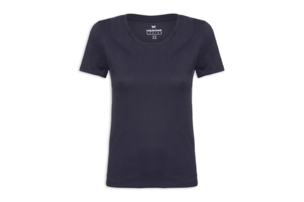 Blusa Feminina Manga Curta - Azul 