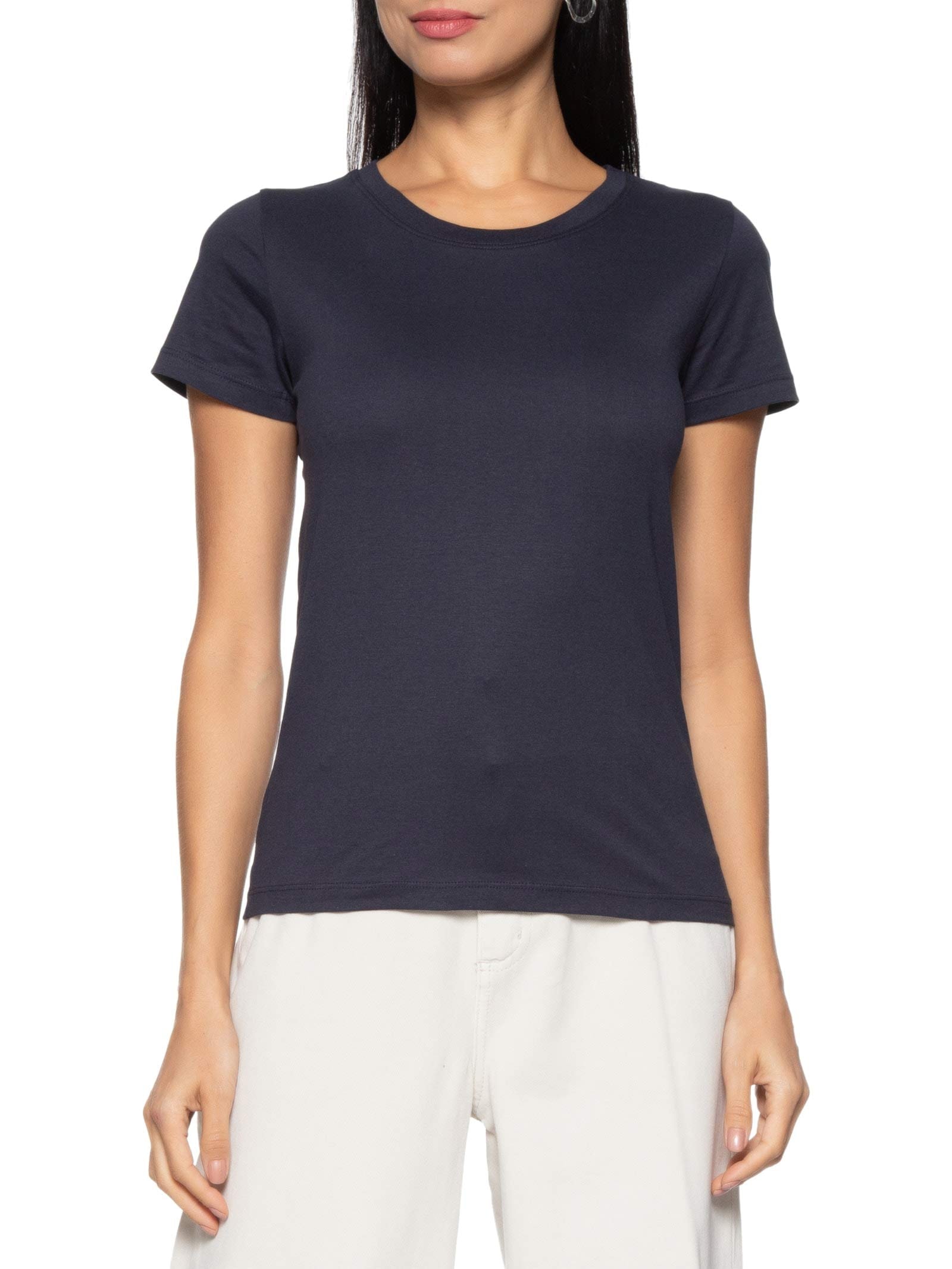 Blusa Feminina Manga Curta Azul  Hering