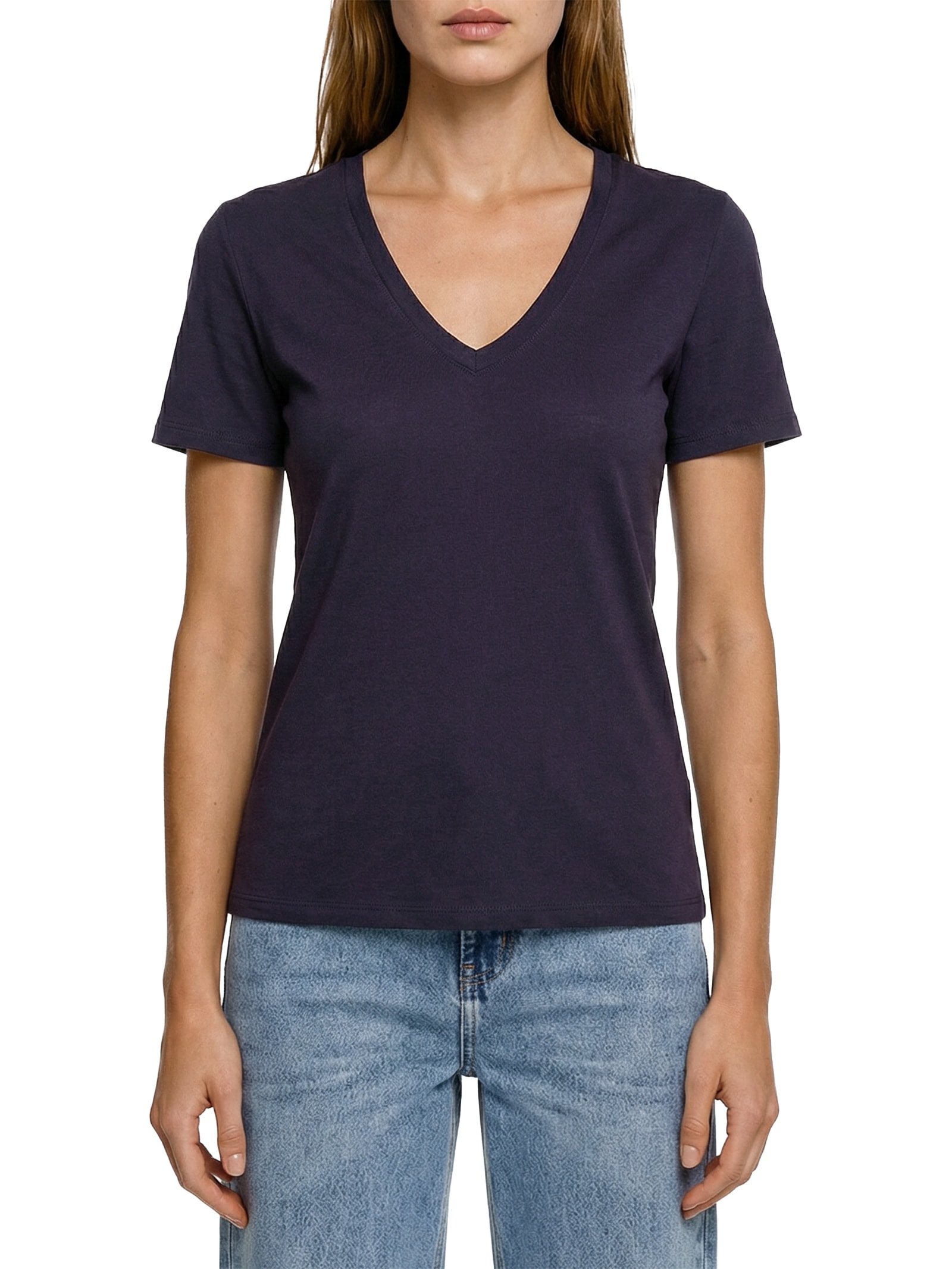 Blusa Feminina Manga Curta Azul Hering