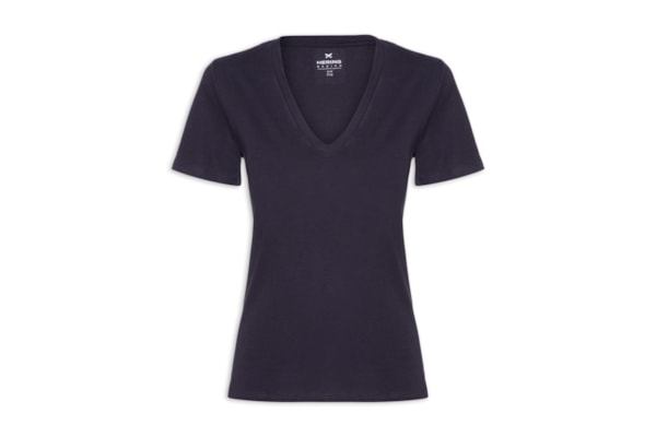Blusa Feminina Manga Curta - Azul