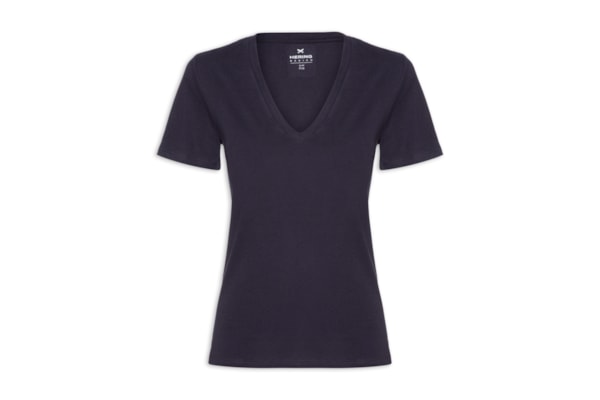 Blusa Feminina Manga Curta - Azul