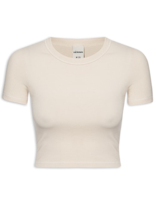 Blusa Feminina Manga Curta – Bege