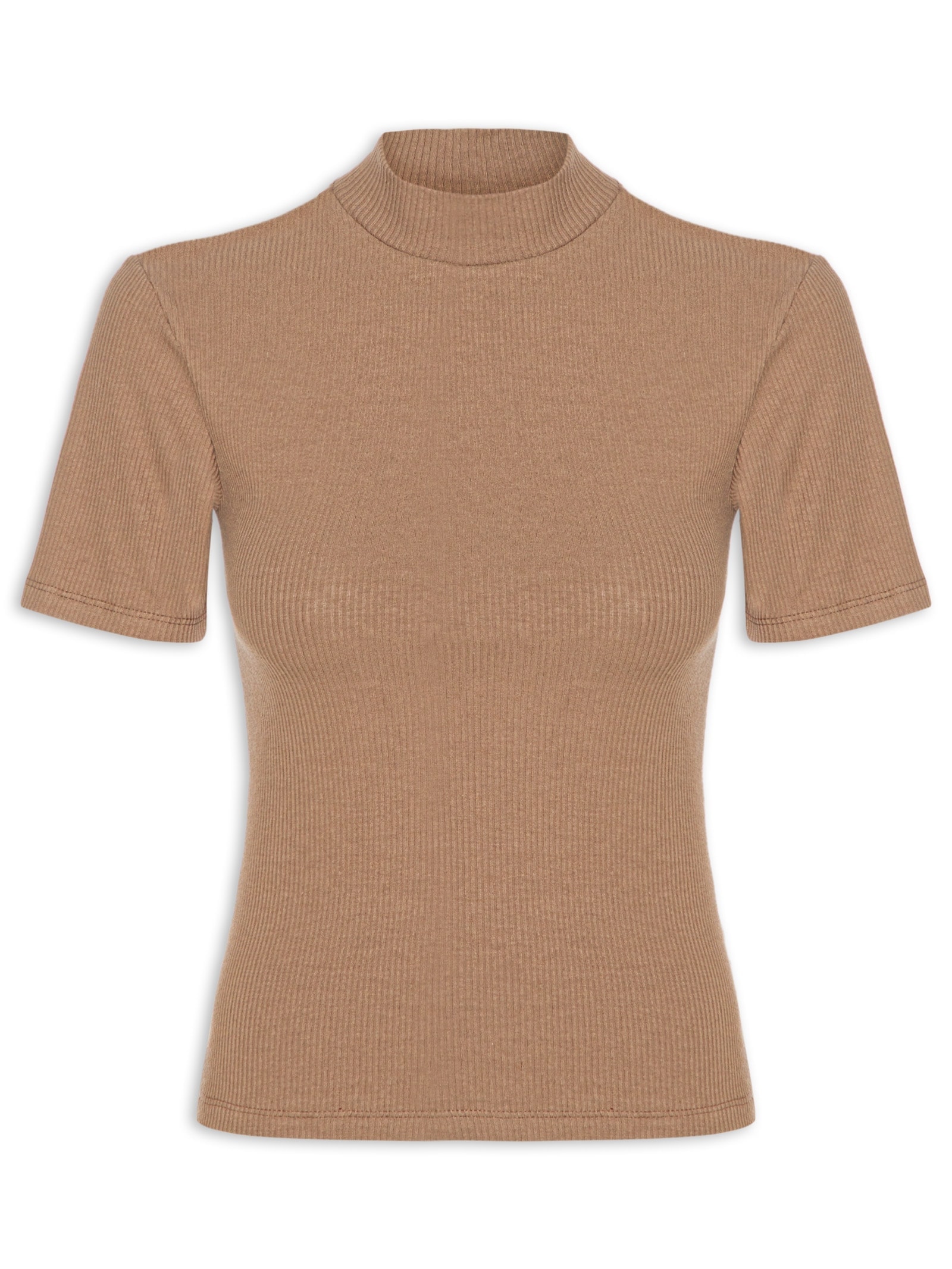 Blusa Feminina Manga Curta Bege Hering