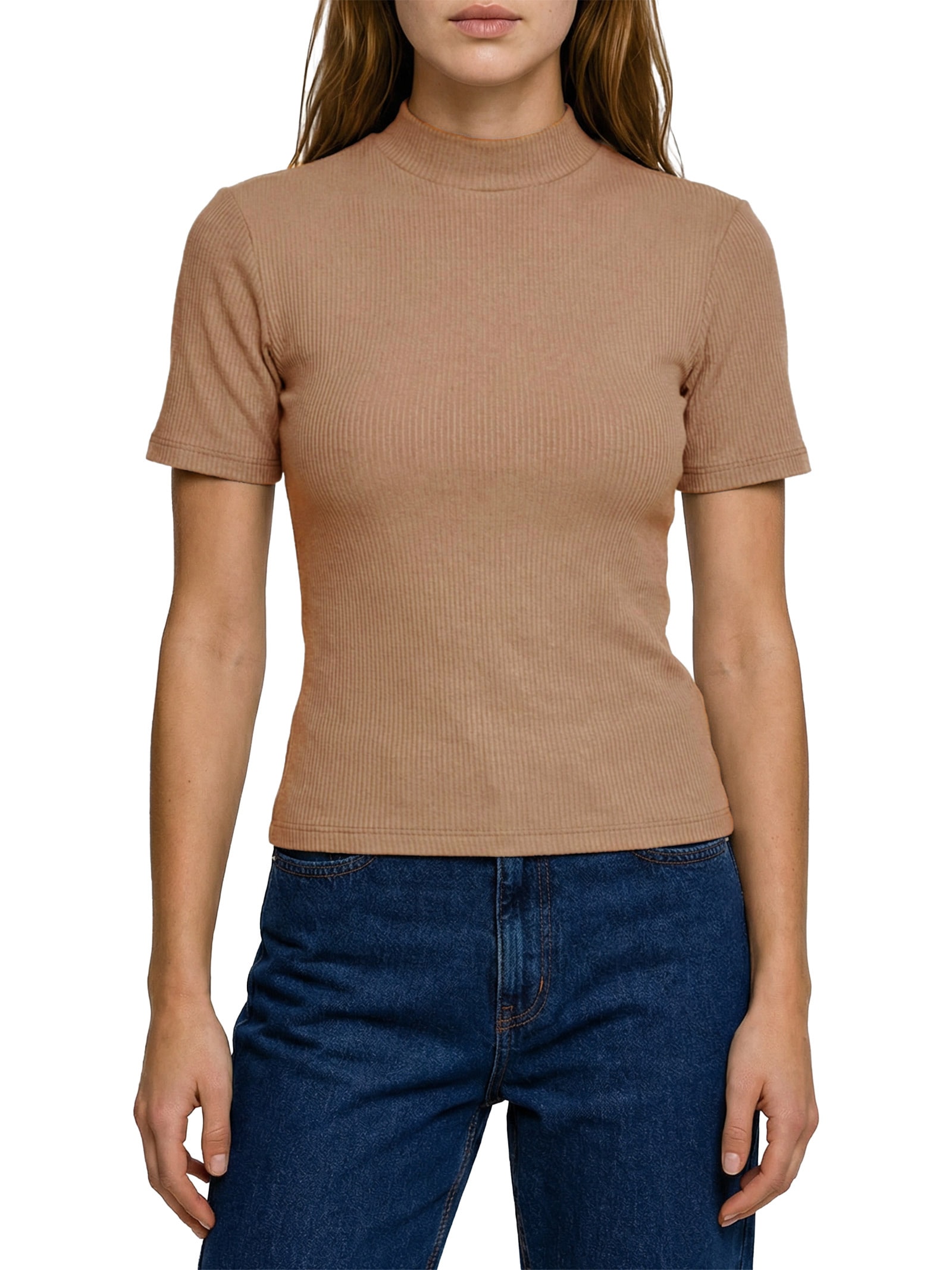 Blusa Feminina Manga Curta Bege Hering