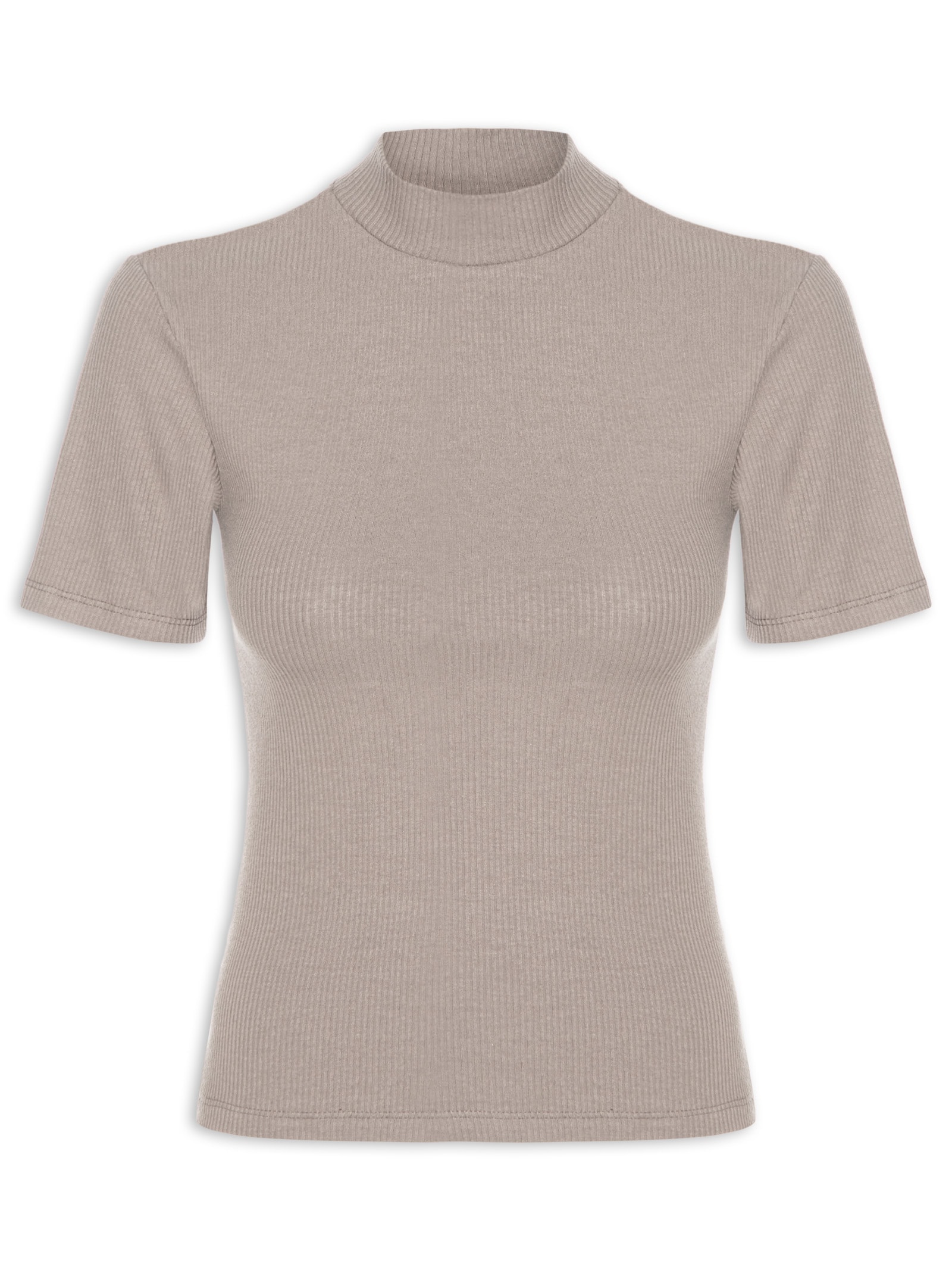 Blusa Feminina Manga Curta Bege Hering