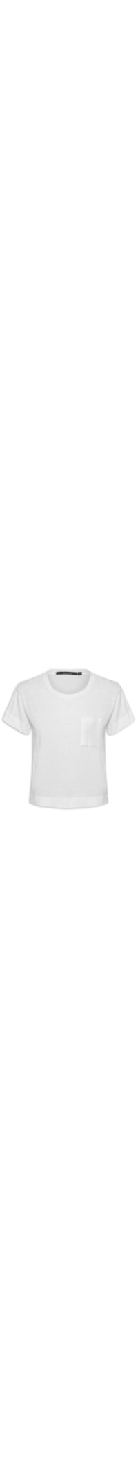 Blusa Feminina Manga Curta Bolso - Off White
