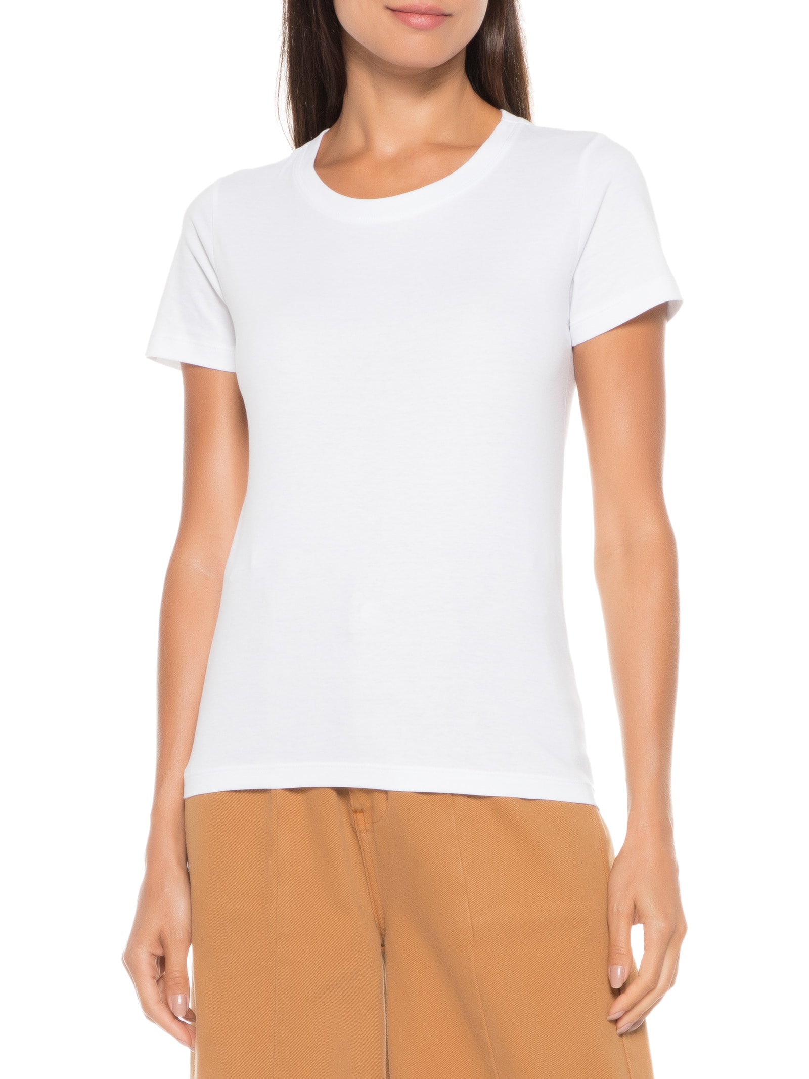 Blusa Feminina Manga Curta Branco Hering