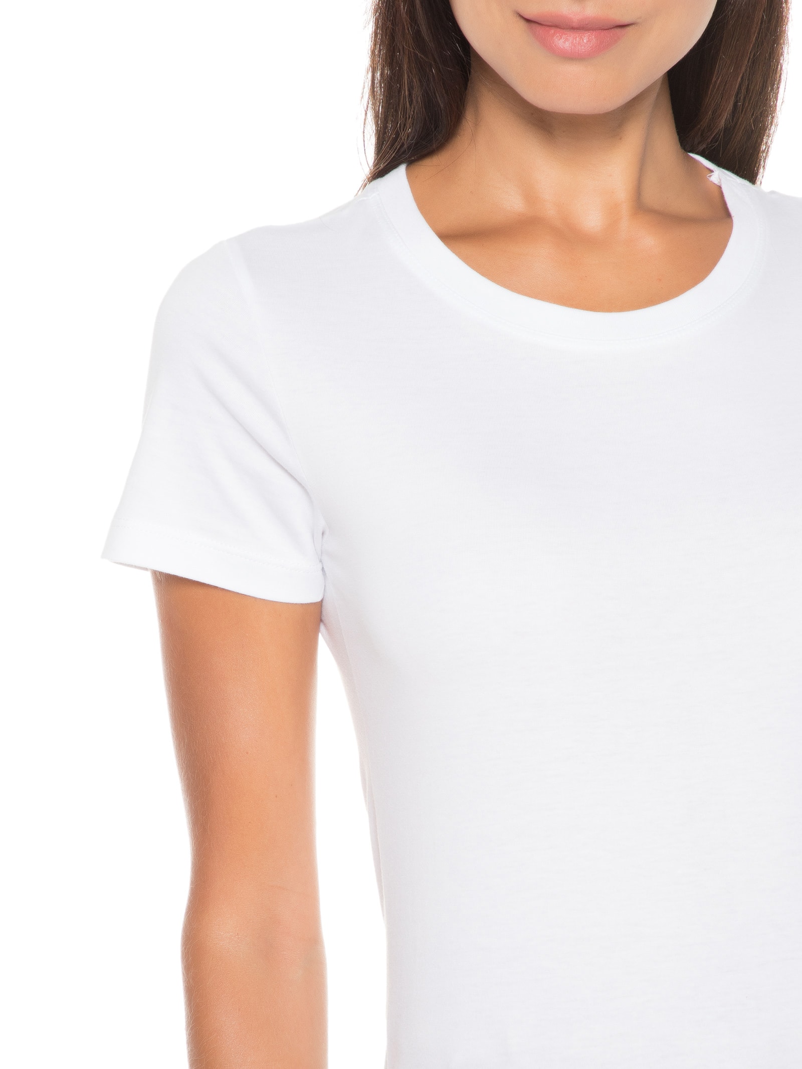 Blusa Feminina Manga Curta Branco Hering