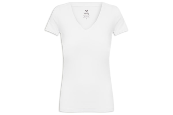 Blusa Feminina Manga Curta - Branco 