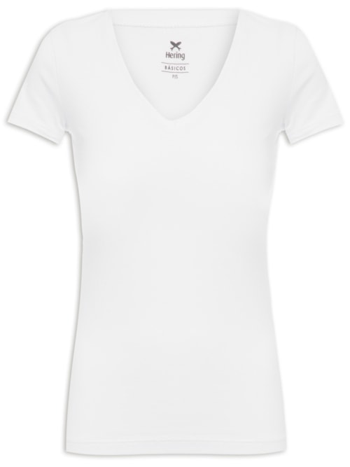 Blusa Feminina Manga Curta – Branco