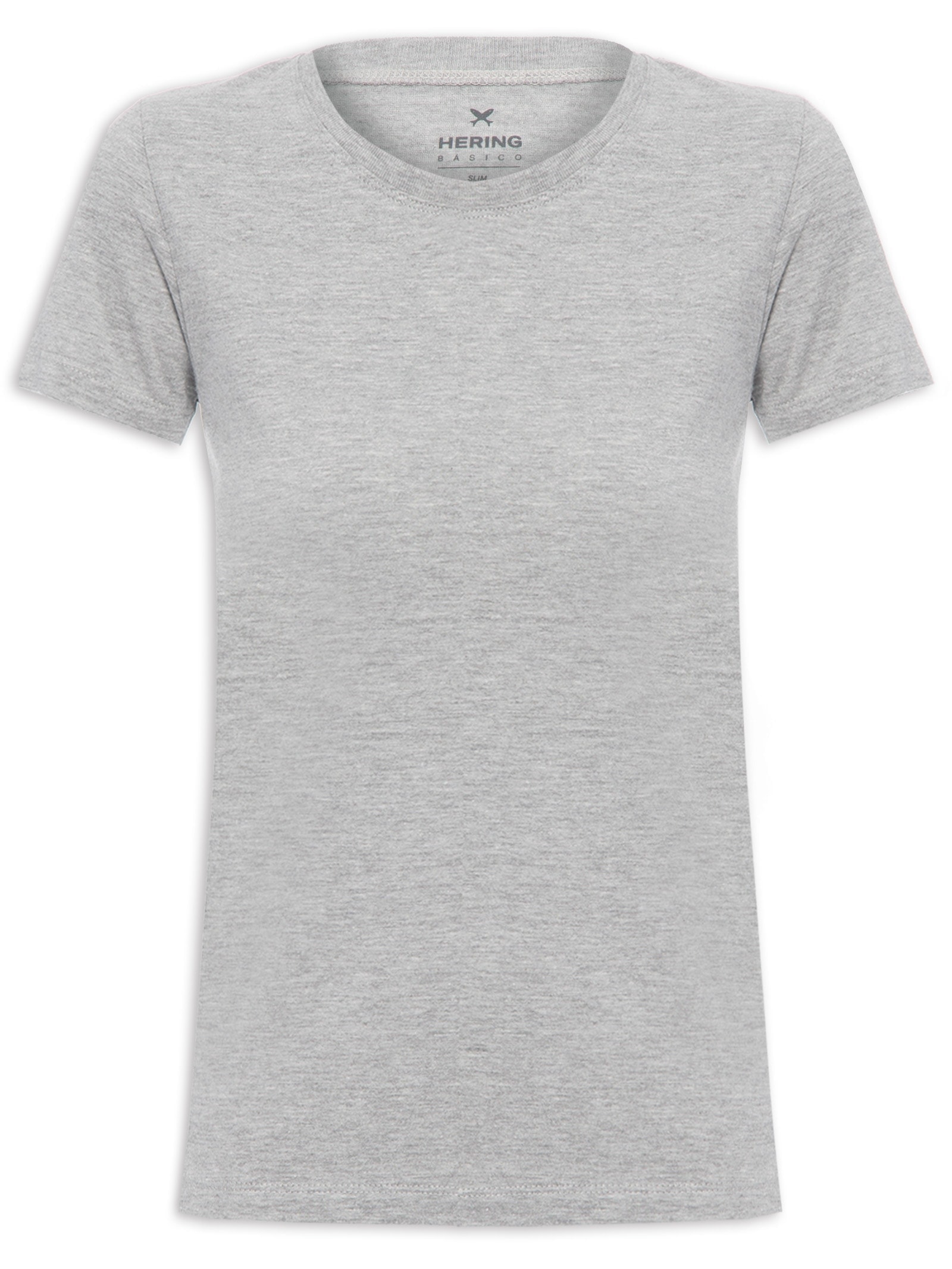 Blusa Feminina Manga Curta Cinza  Hering