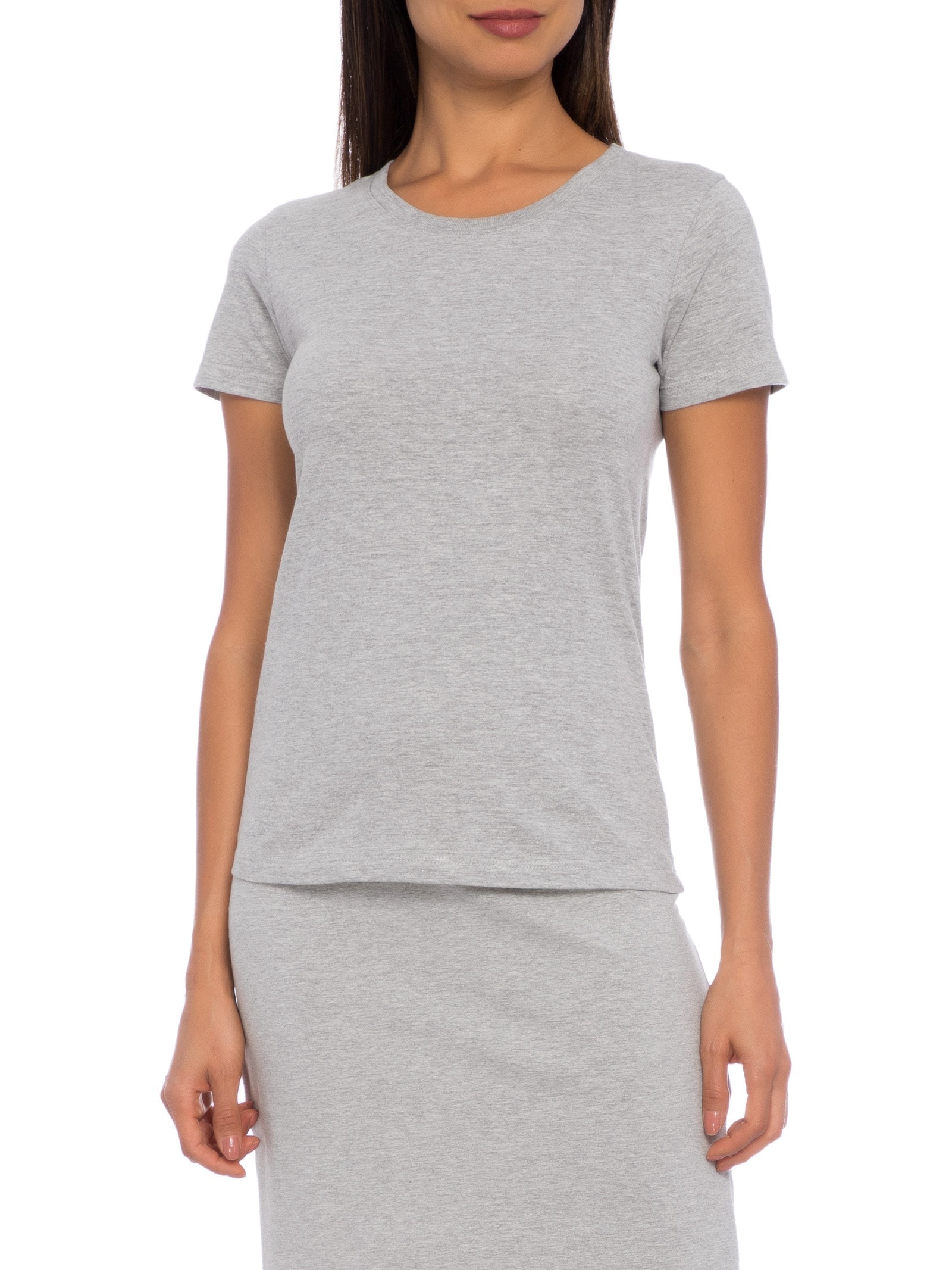 Blusa Feminina Manga Curta Cinza  Hering