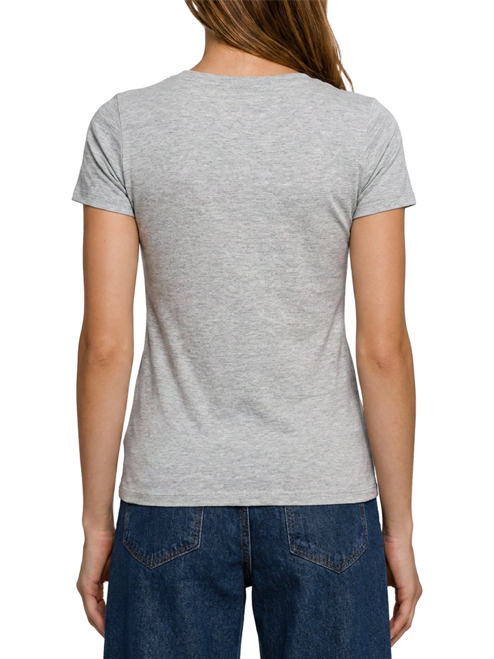 Blusa Feminina Manga Curta Cinza  Hering