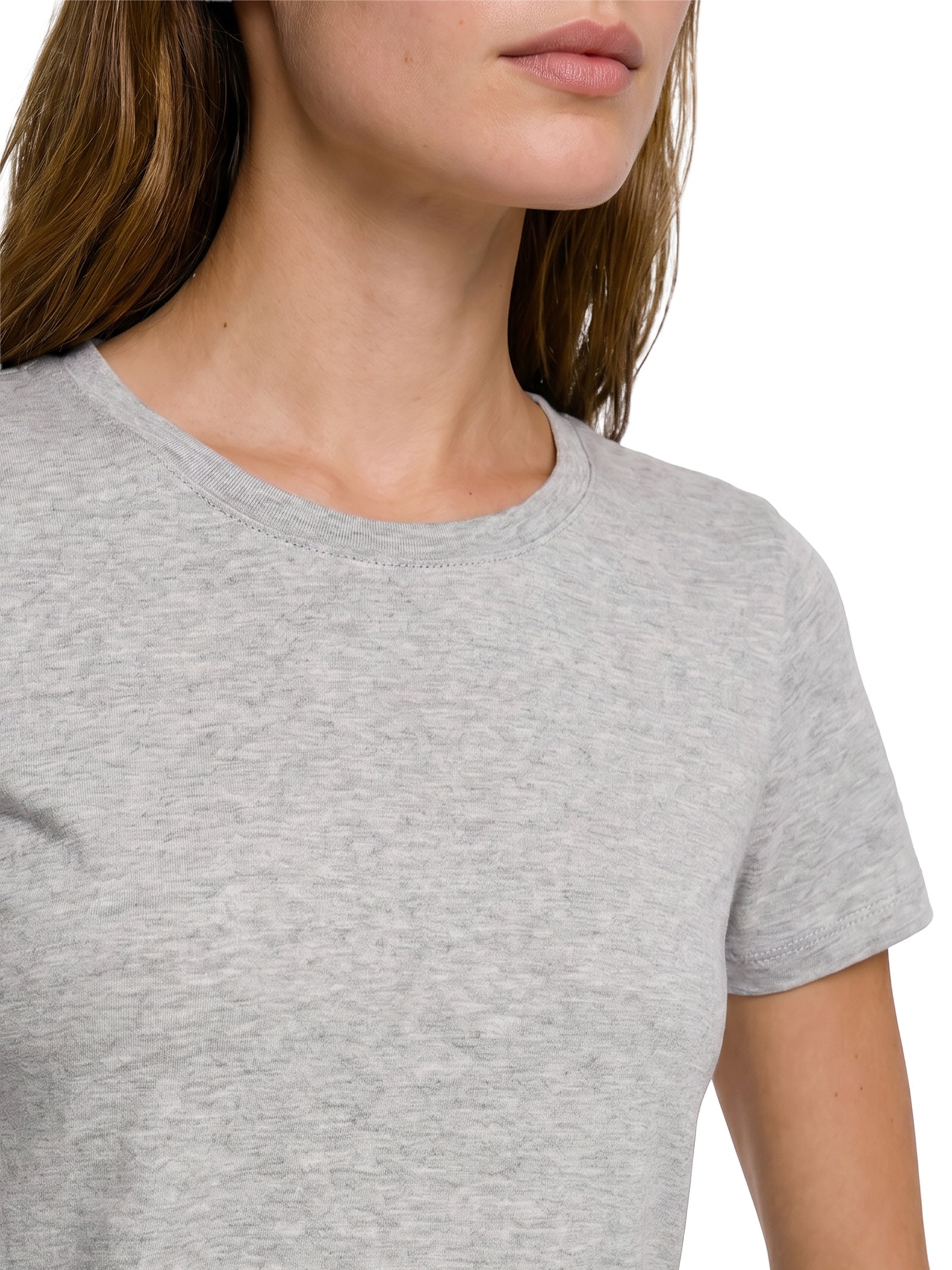 Blusa Feminina Manga Curta Cinza  Hering