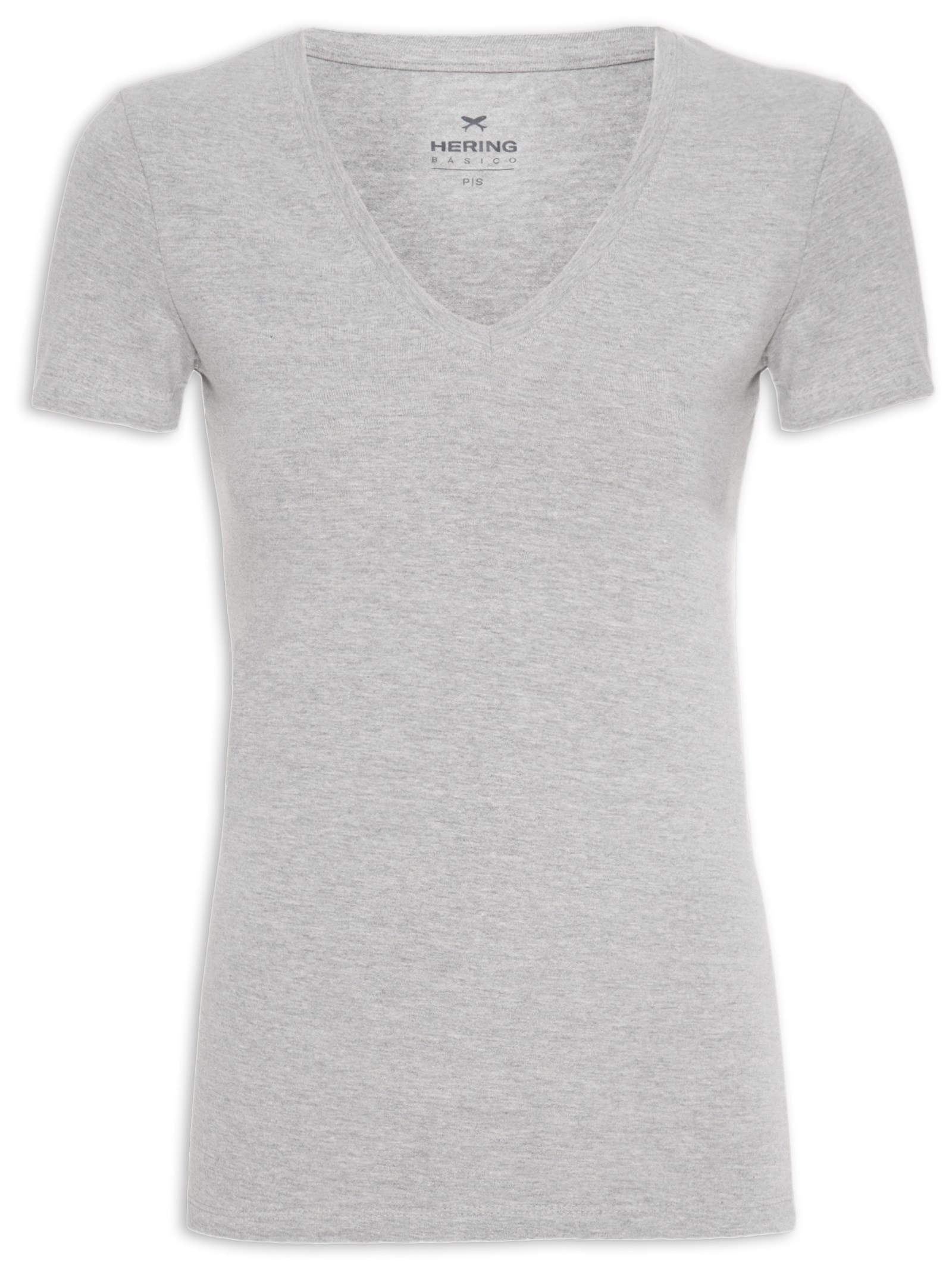 Blusa Feminina Manga Curta Cinza Hering