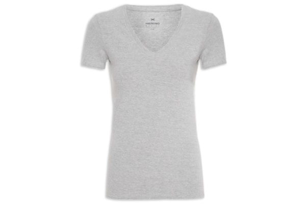 Blusa Feminina Manga Curta - Cinza