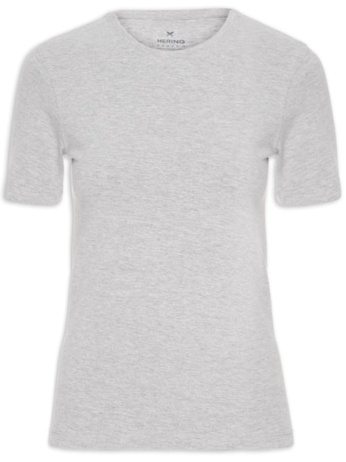 Blusa Feminina Manga Curta - Cinza