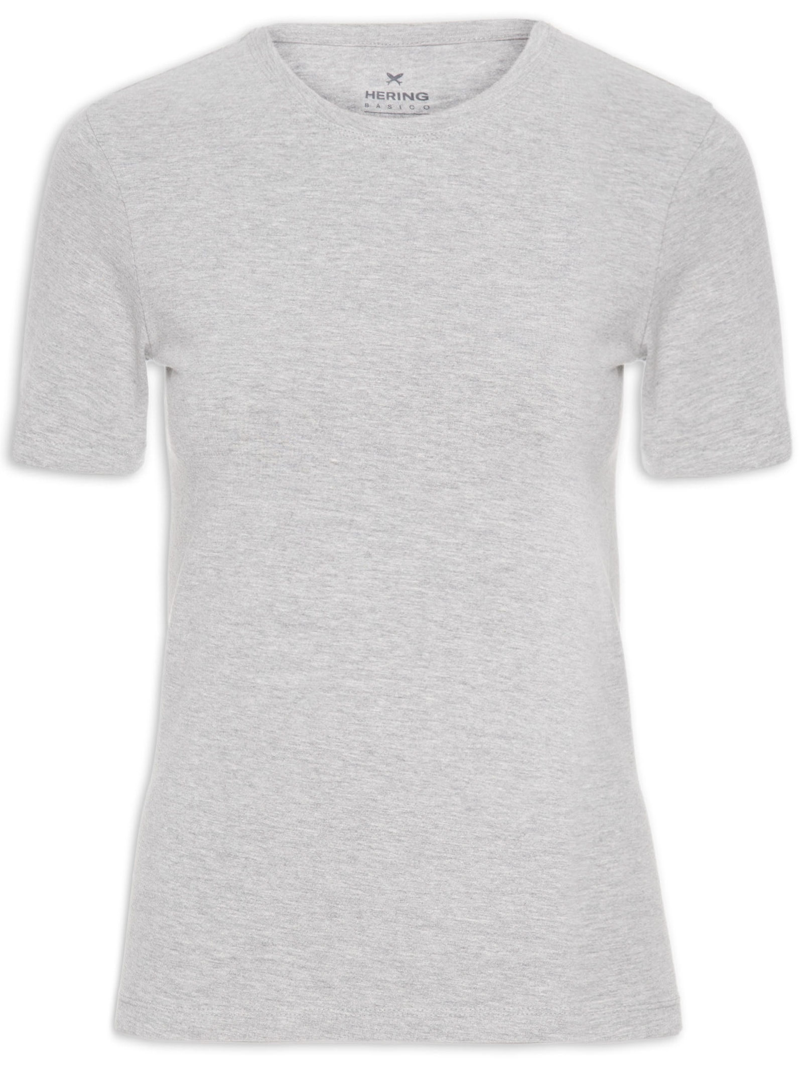 Blusa Feminina Manga Curta Cinza Hering