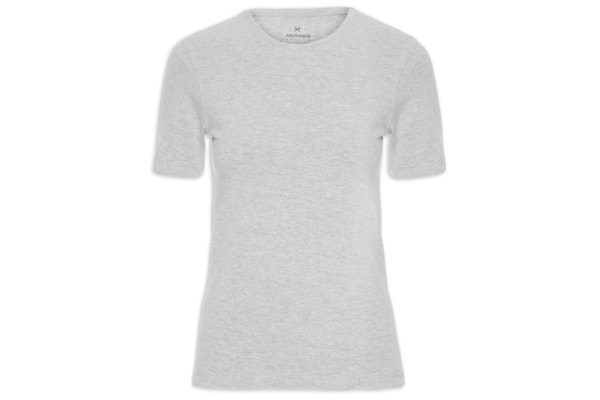 Blusa Feminina Manga Curta - Cinza