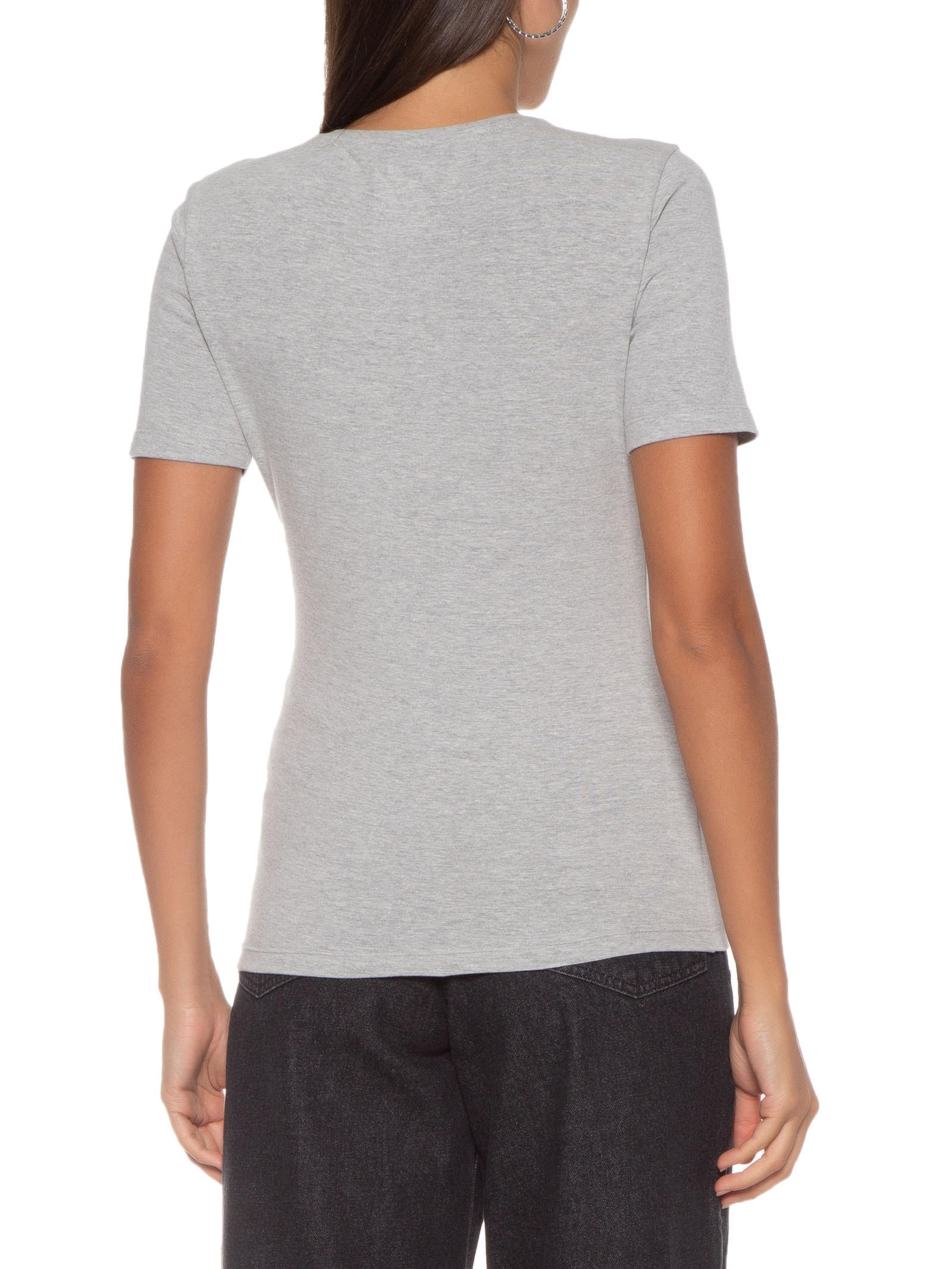 Blusa Feminina Manga Curta Cinza Hering