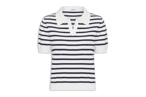 Blusa Feminina Manga Curta Gola Esporte - Preto