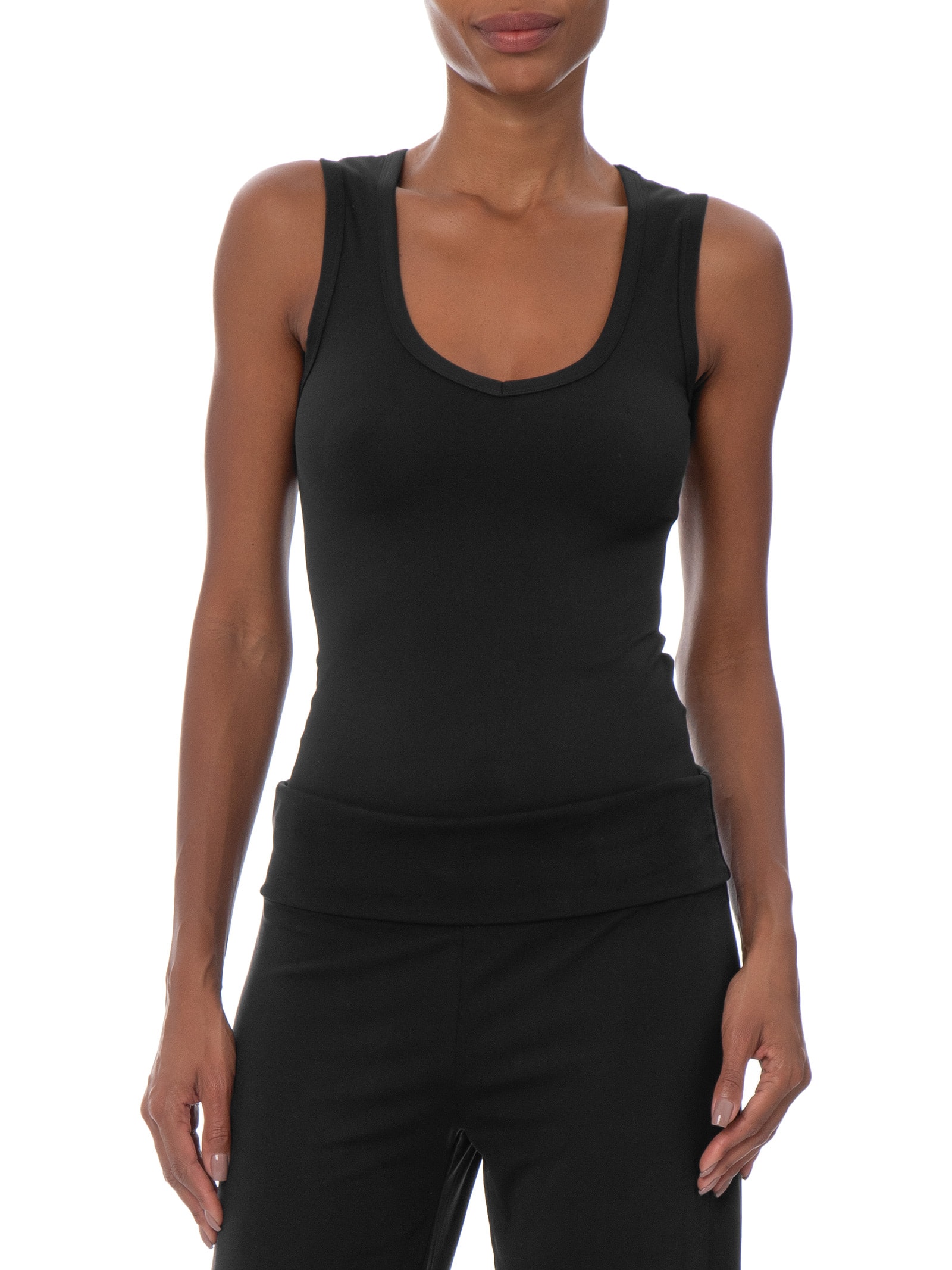 Blusa Feminina Manga Curta Hold Me V Neck Tank Preto Cotton On