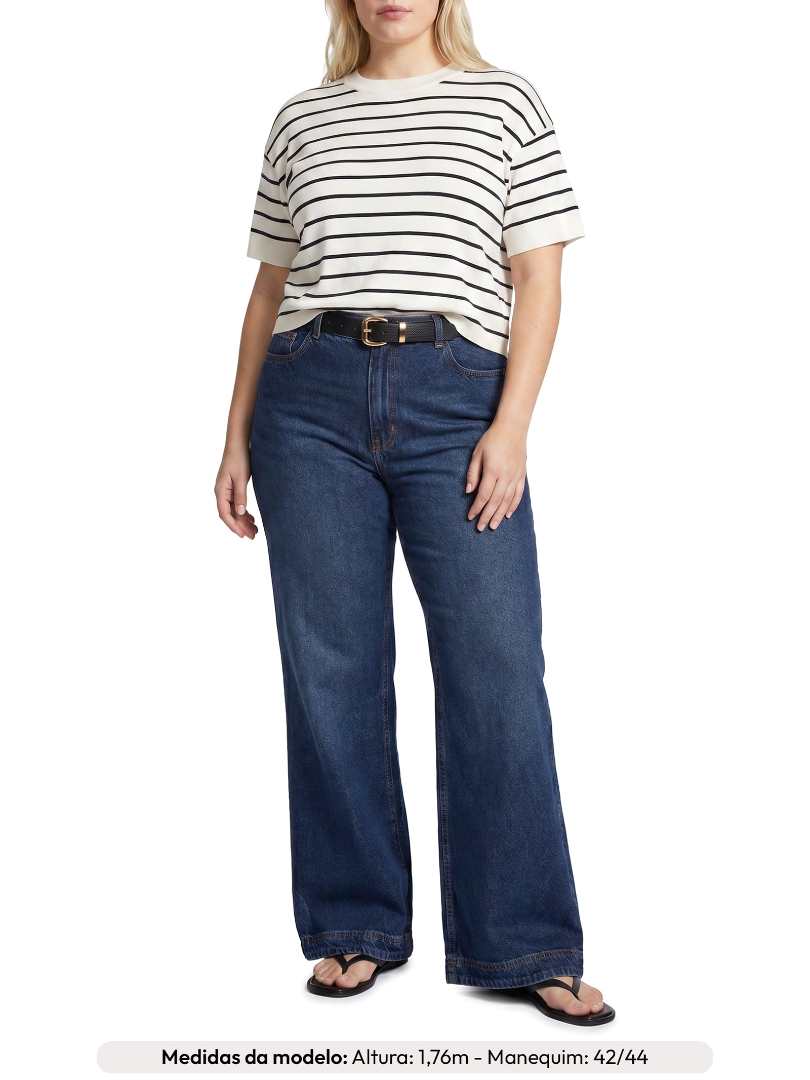 Blusa Feminina Manga Curta Luisa I Branco Le Lis