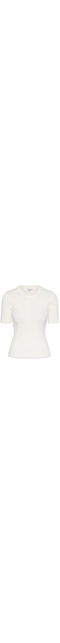 Blusa Feminina Manga Curta Nelie - Branco