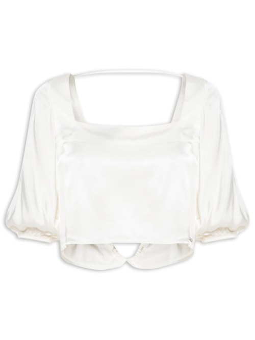Blusa Feminina Manga Curta – Off White