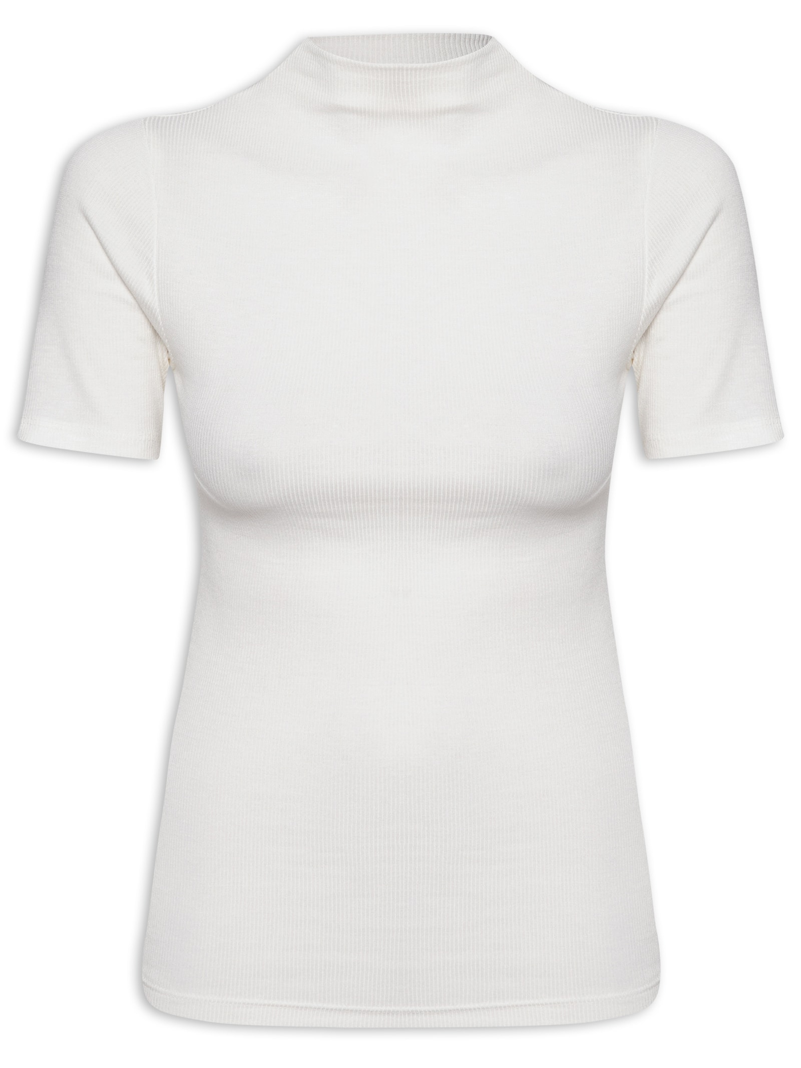 Blusa Feminina Manga Curta Off White Hering