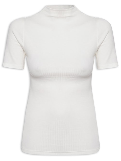Blusa Feminina Manga Curta – Off White