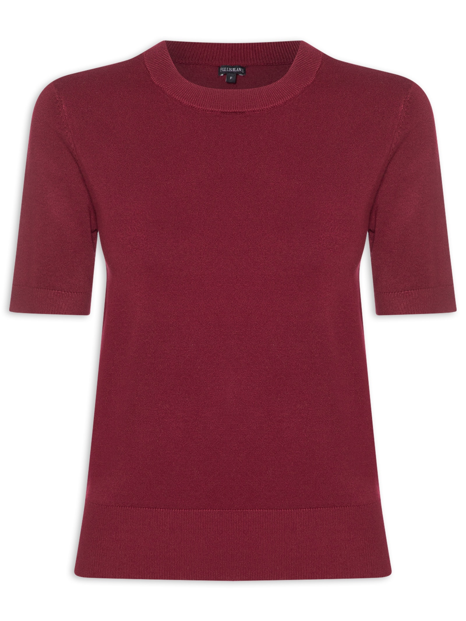 Blusa Feminina Manga Curta Olivia Vermelho Le Lis