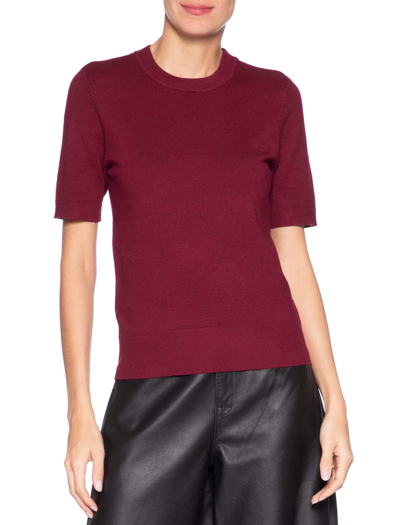 Blusa Feminina Manga Curta Olivia Vermelho Le Lis