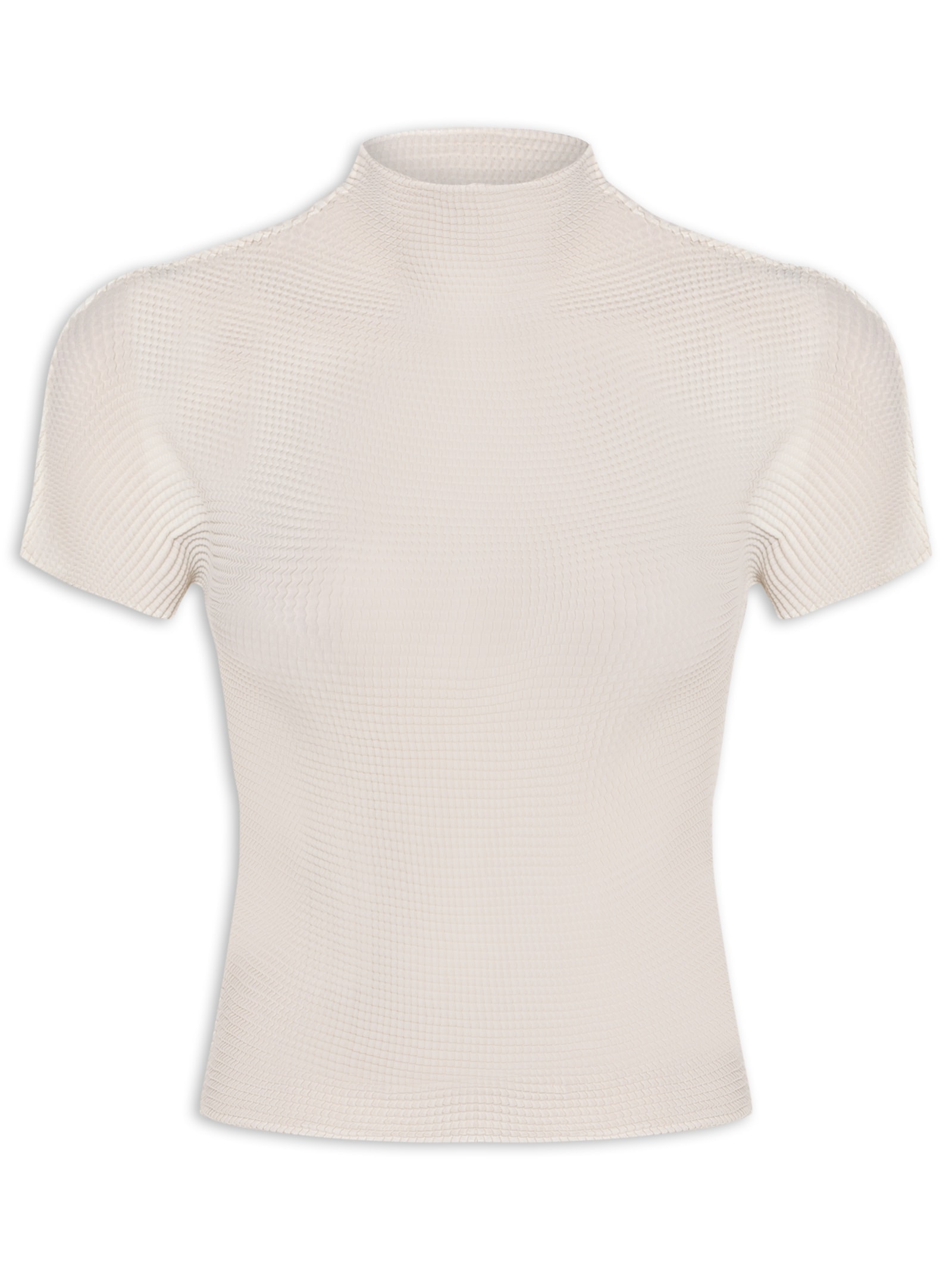 Blusa Feminina Manga Curta Pixel Off White Osklen