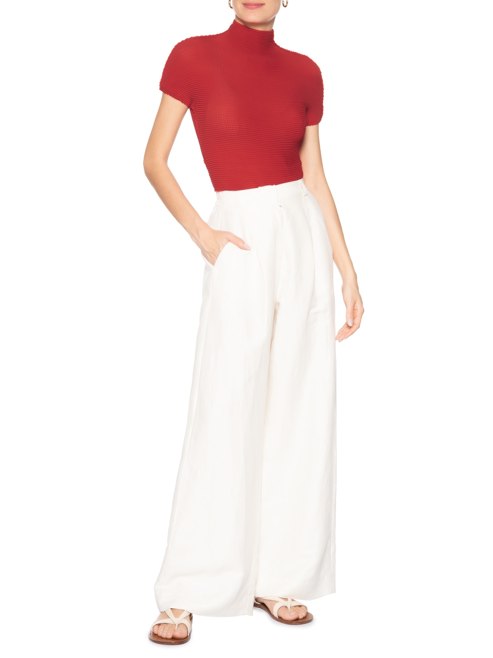 Blusa Feminina Manga Curta Pixel Vermelho Osklen