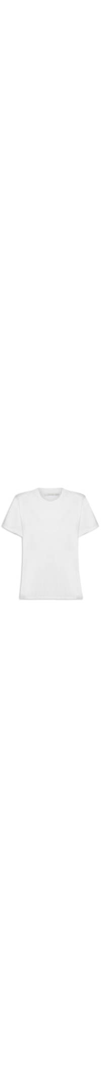 Blusa Feminina Manga Curta Pregas - Branco