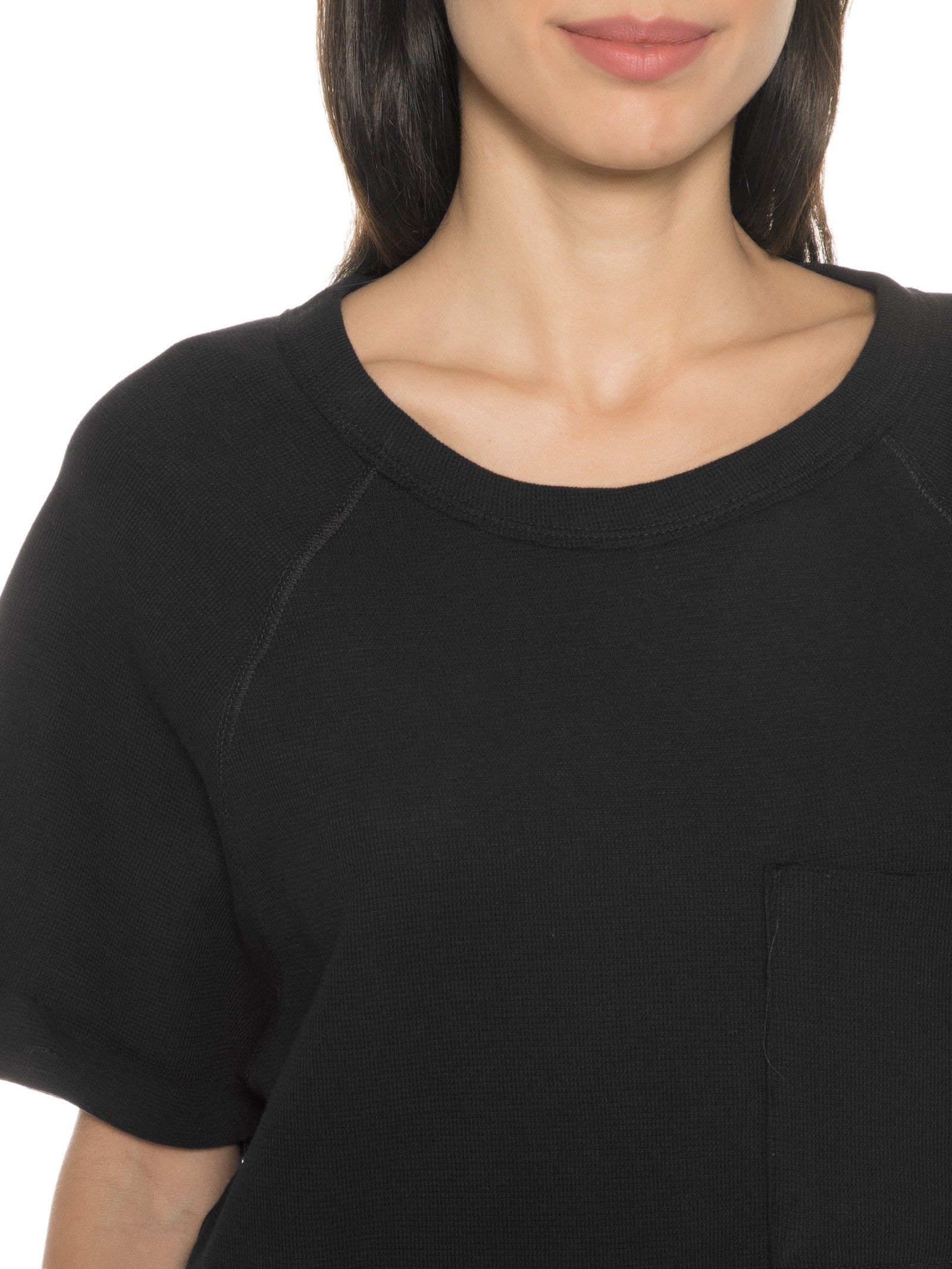 Blusa Feminina Manga Curta Preto Hering