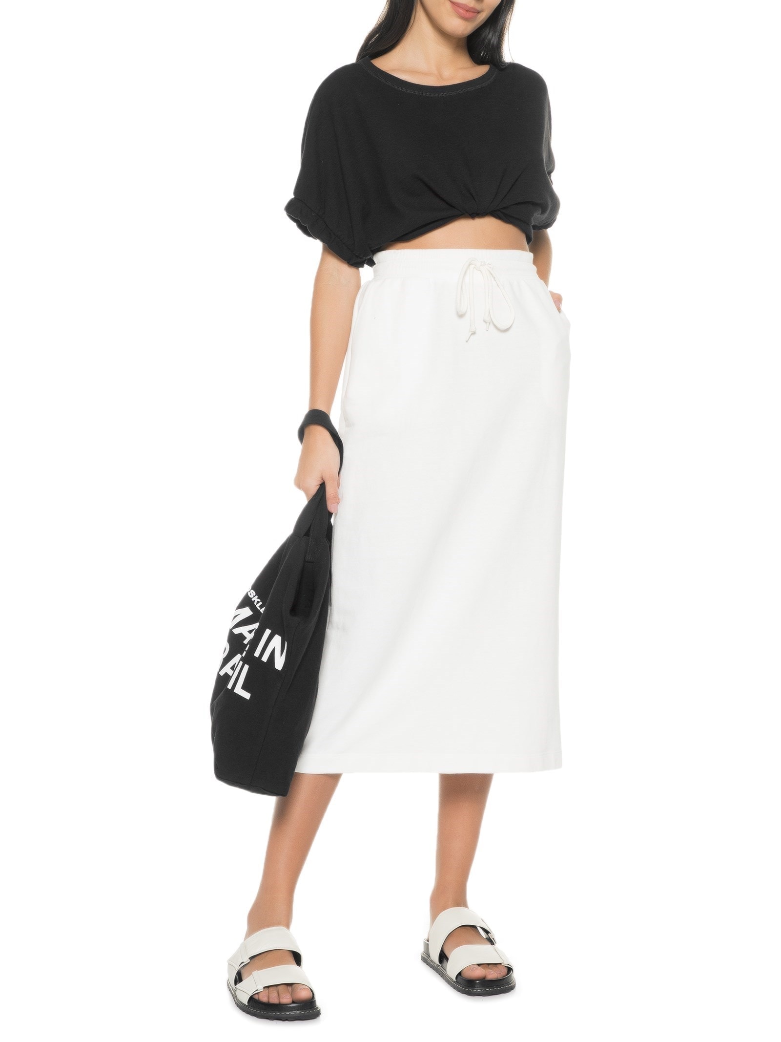 Blusa Feminina Manga Curta Preto Hering