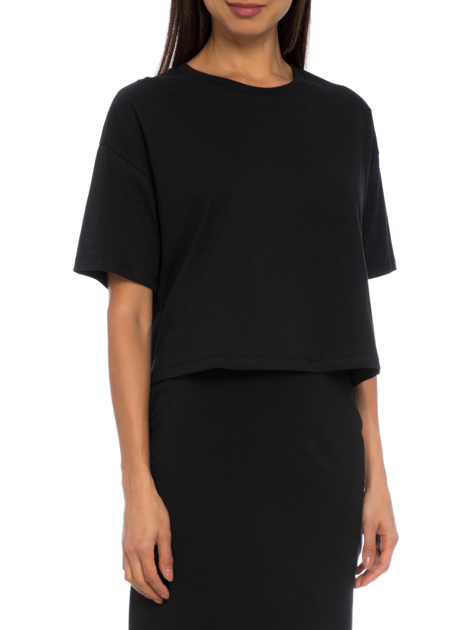 Blusa Feminina Manga Curta Preto  Hering