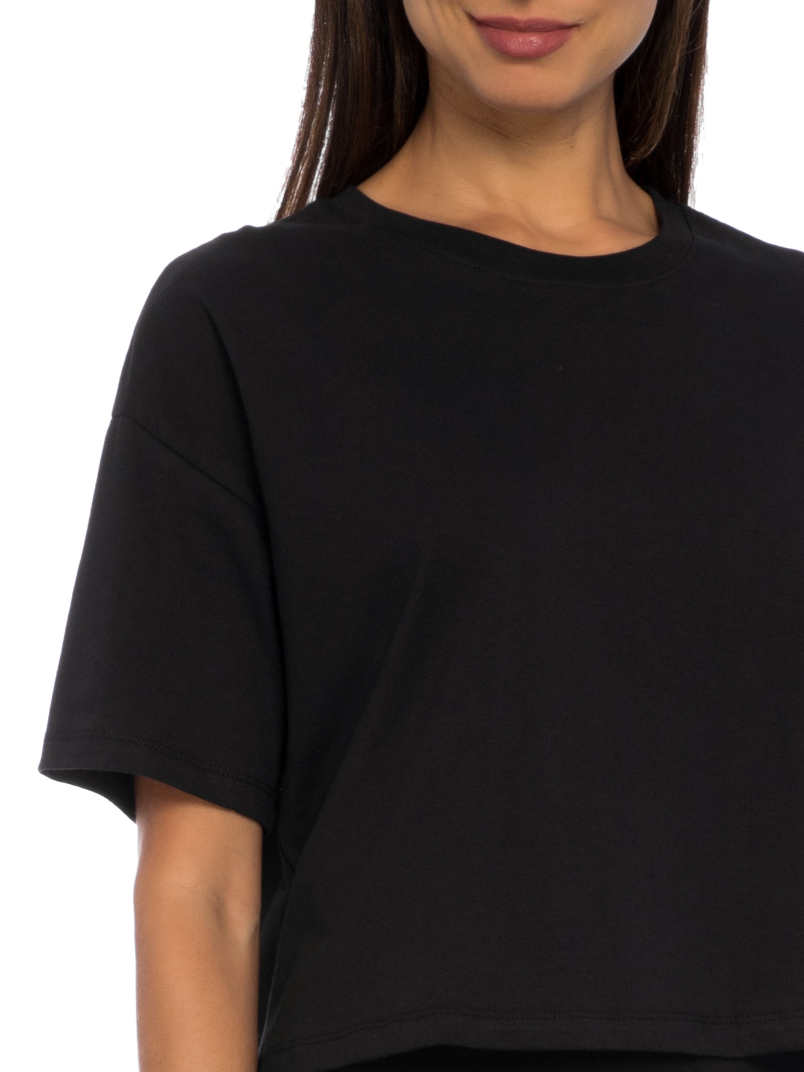 Blusa Feminina Manga Curta Preto  Hering