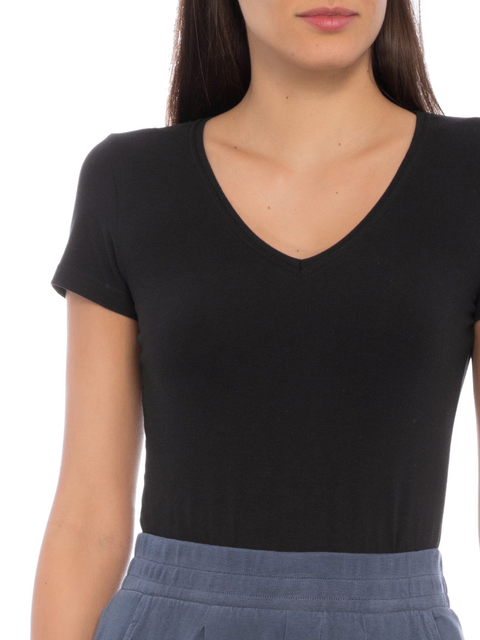 Blusa Feminina Manga Curta Preto  Hering