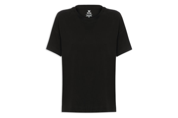 Blusa Feminina Manga Curta - Preto