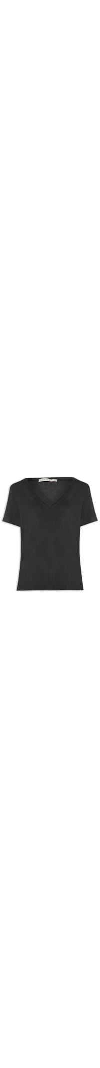 Blusa Feminina Manga Curta - Preto