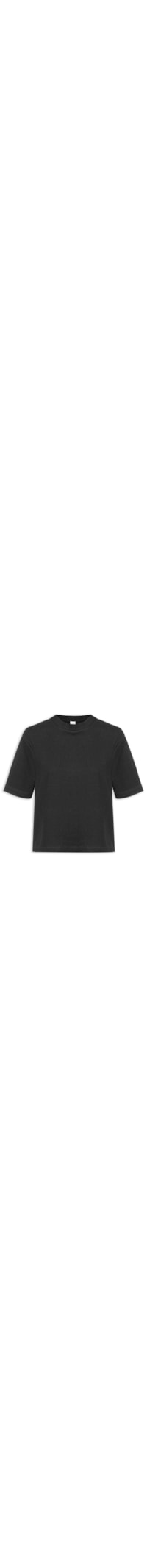 Blusa Feminina Manga Curta - Preto