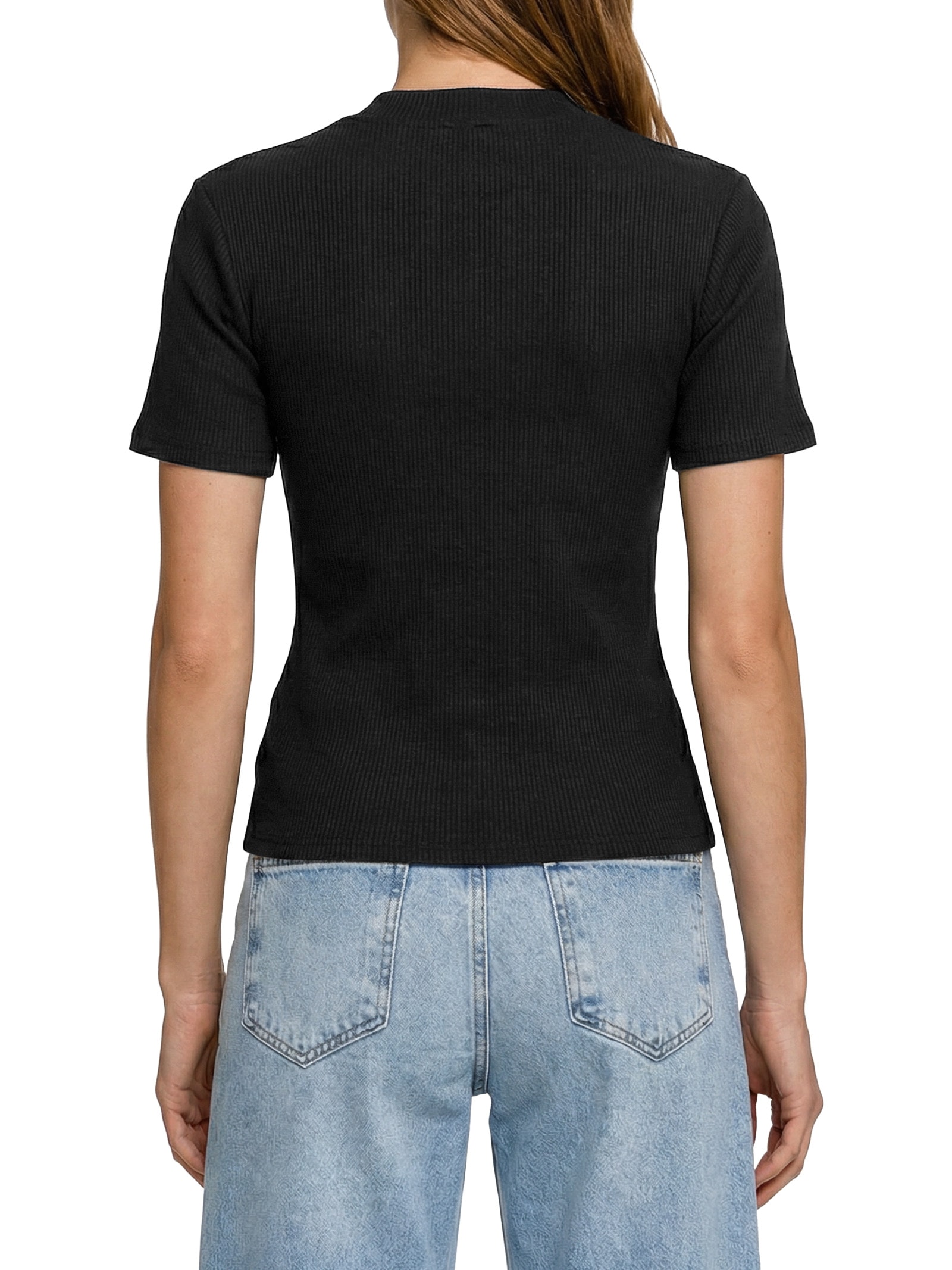 Blusa Feminina Manga Curta Preto Hering